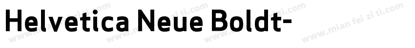 Helvetica Neue Boldt字体转换